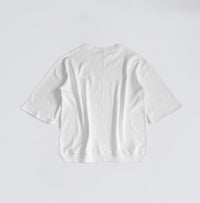 Compact spin cotton oversized pullover White