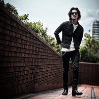 STRETCH COMFY DENIM JACKET #CHARCOAL