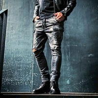 「DERANGE Crushed Special Edition」CLASH DENIM CARGO SKINNY PANTS