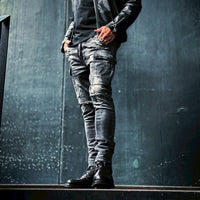「DERANGE Crushed Special Edition」CLASH DENIM CARGO SKINNY PANTS