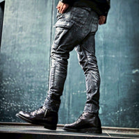 「DERANGE Crushed Special Edition」CLASH DENIM CARGO SKINNY PANTS