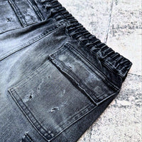 「DERANGE Crushed Special Edition」CLASH DENIM CARGO SKINNY PANTS
