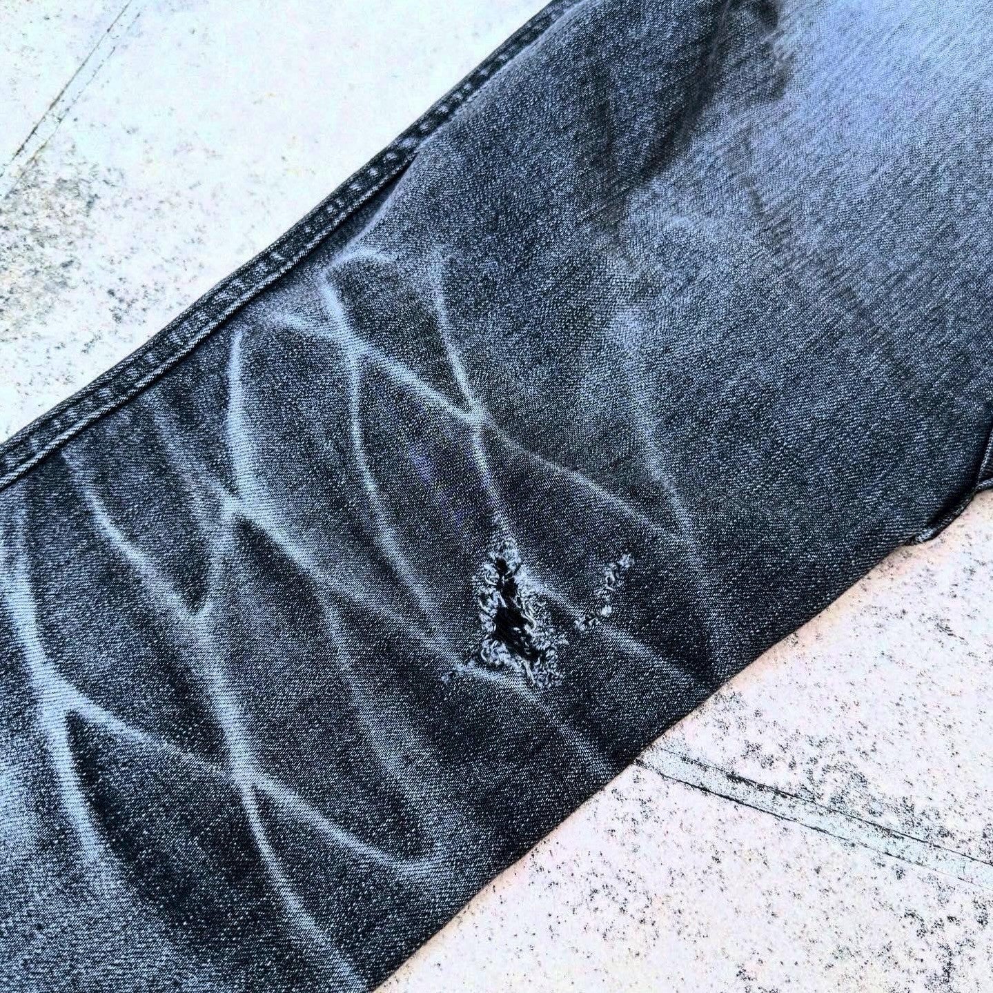 「DERANGE Crushed Special Edition」CLASH DENIM CARGO SKINNY PANTS