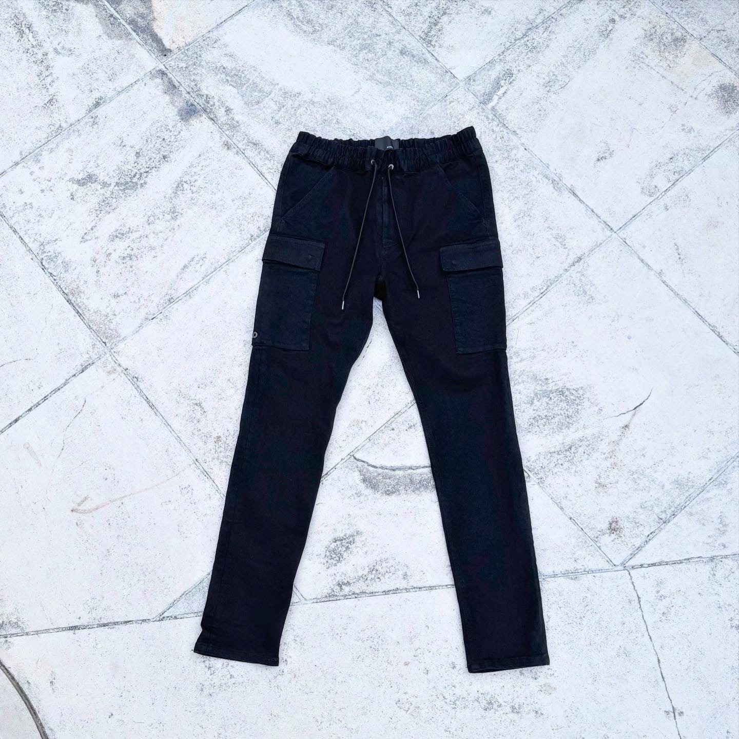 「DERANGE（デランジ）」ONE WASH DENIM CARGO SKINNY PANTS