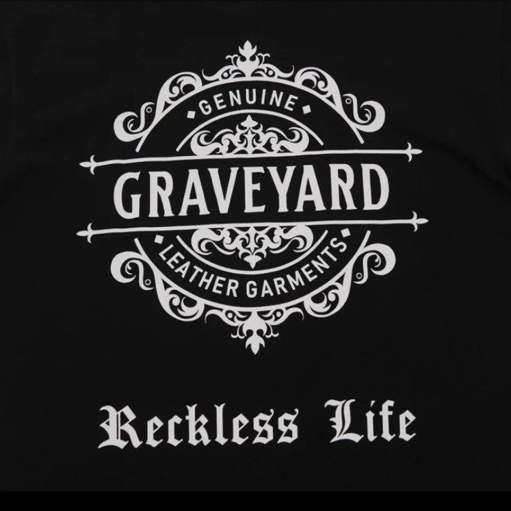 【THE BAR限定販売】THE BAR Special Oder 5.6oz S/S TEE ”Graveyard LOGO” BLACK
