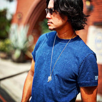 INDIGO COTTON JERSEY S/S TEE