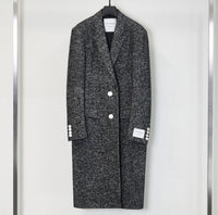 Silk Tweed Chester Coat SV925 Button
