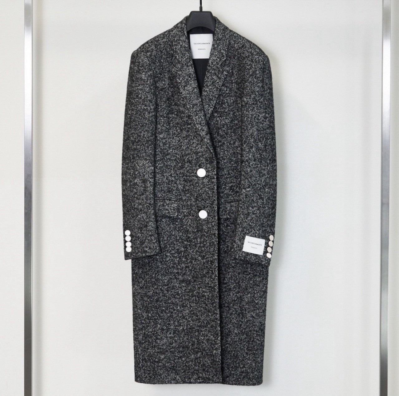 SILK TWEED CHESTER COAT（シルバー925ボタン仕様） – THE BAR
