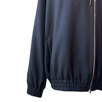 「SLIVER（スリバー）」TWR KERSEY ZIP-UP PARKA BLACK