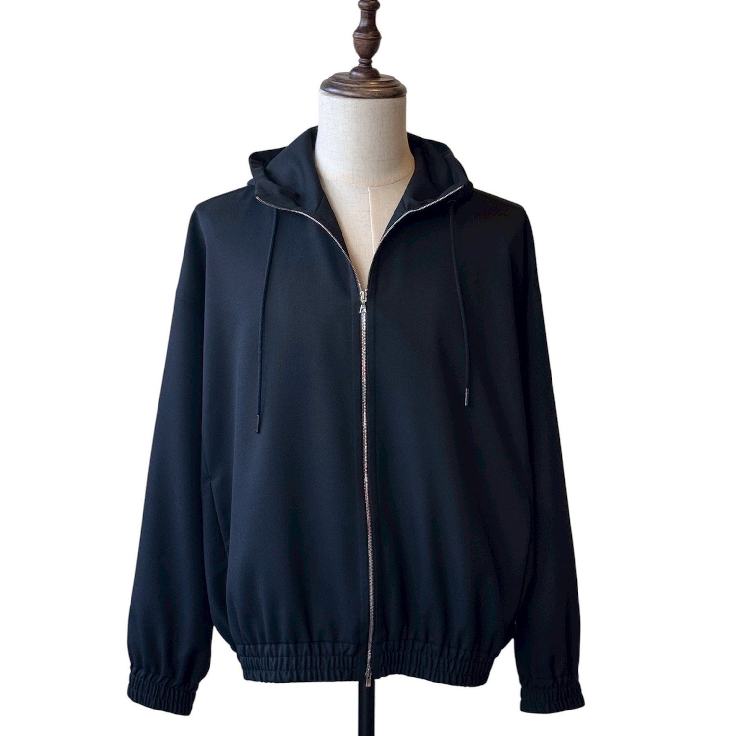 「SLIVER（スリバー）」TWR KERSEY ZIP-UP PARKA BLACK