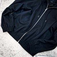 「SLIVER（スリバー）」TWR KERSEY ZIP-UP PARKA BLACK