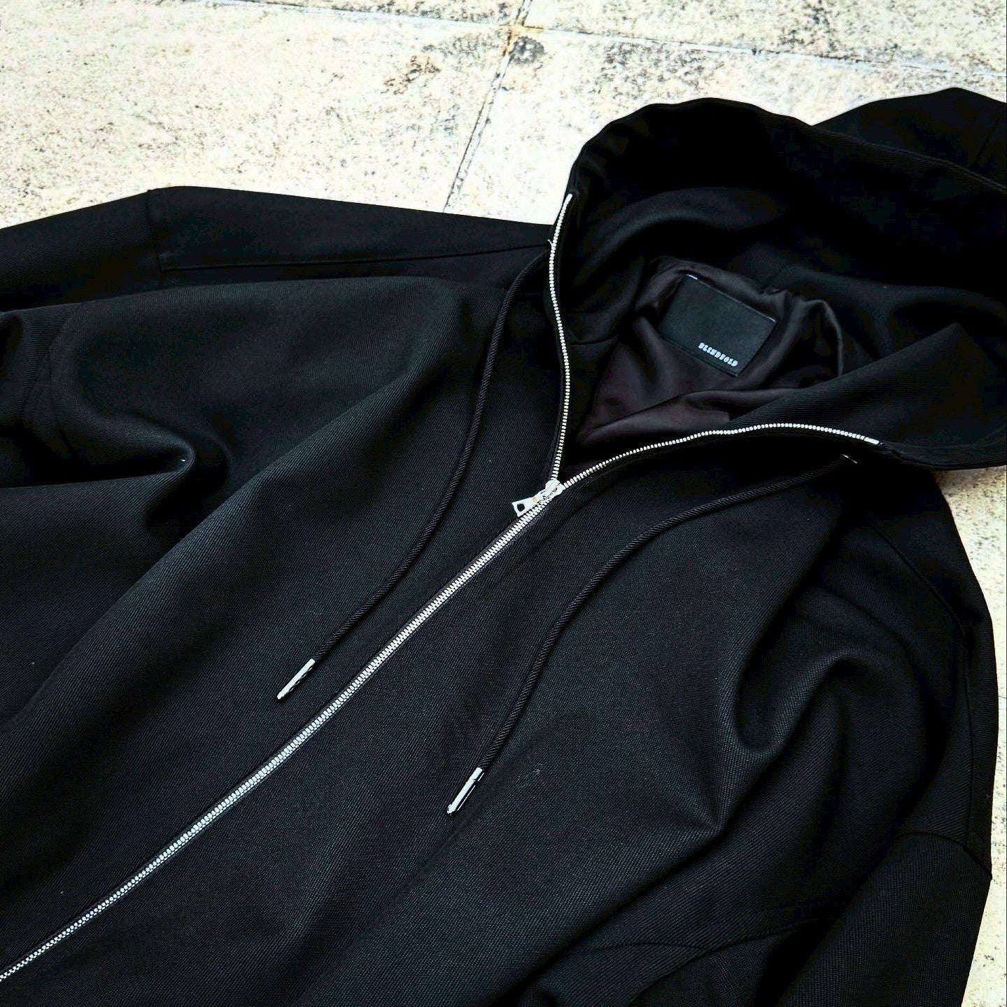 「SLIVER（スリバー）」TWR KERSEY ZIP-UP PARKA BLACK