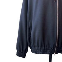 「SLIVER（スリバー）」TWR KERSEY ZIP-UP PARKA BLACK