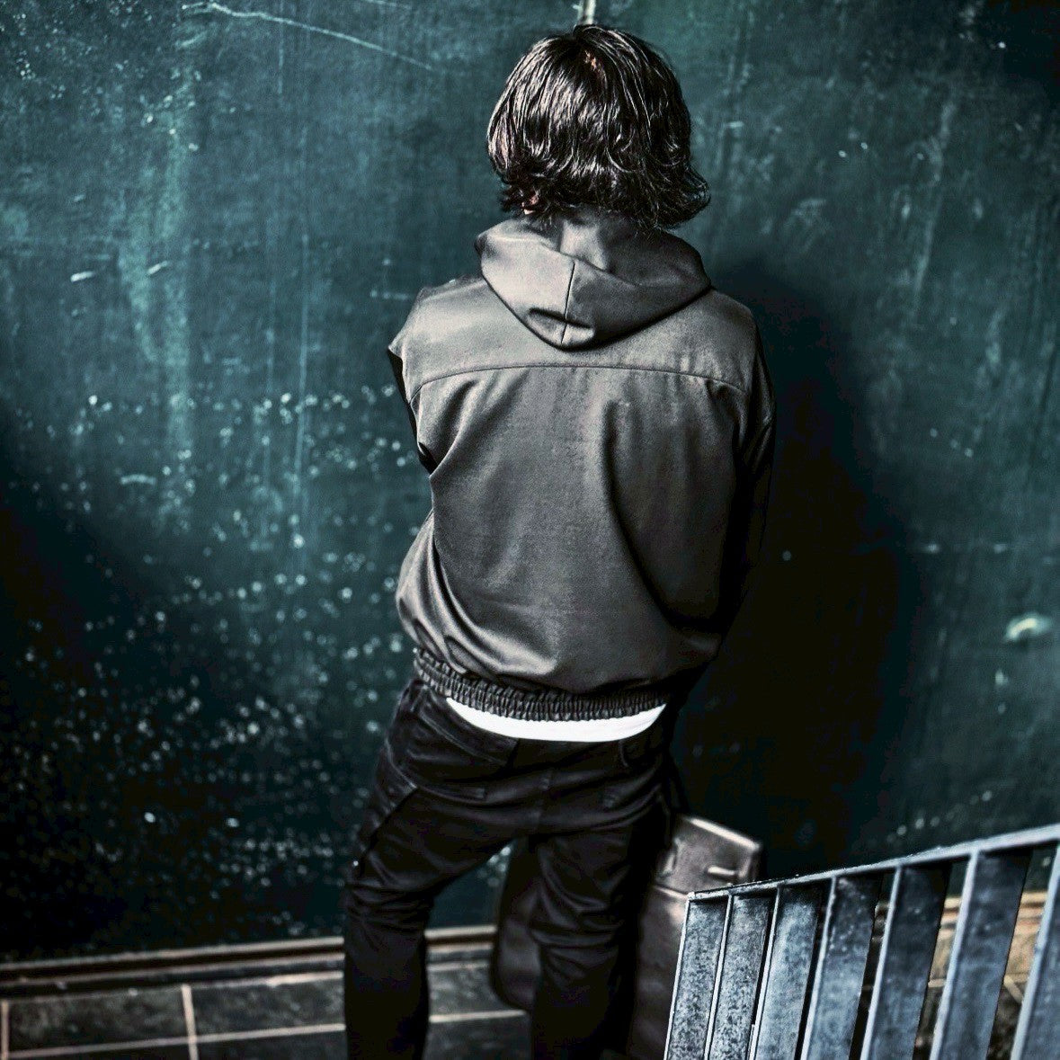 「SLIVER（スリバー）」TWR KERSEY ZIP-UP PARKA BLACK