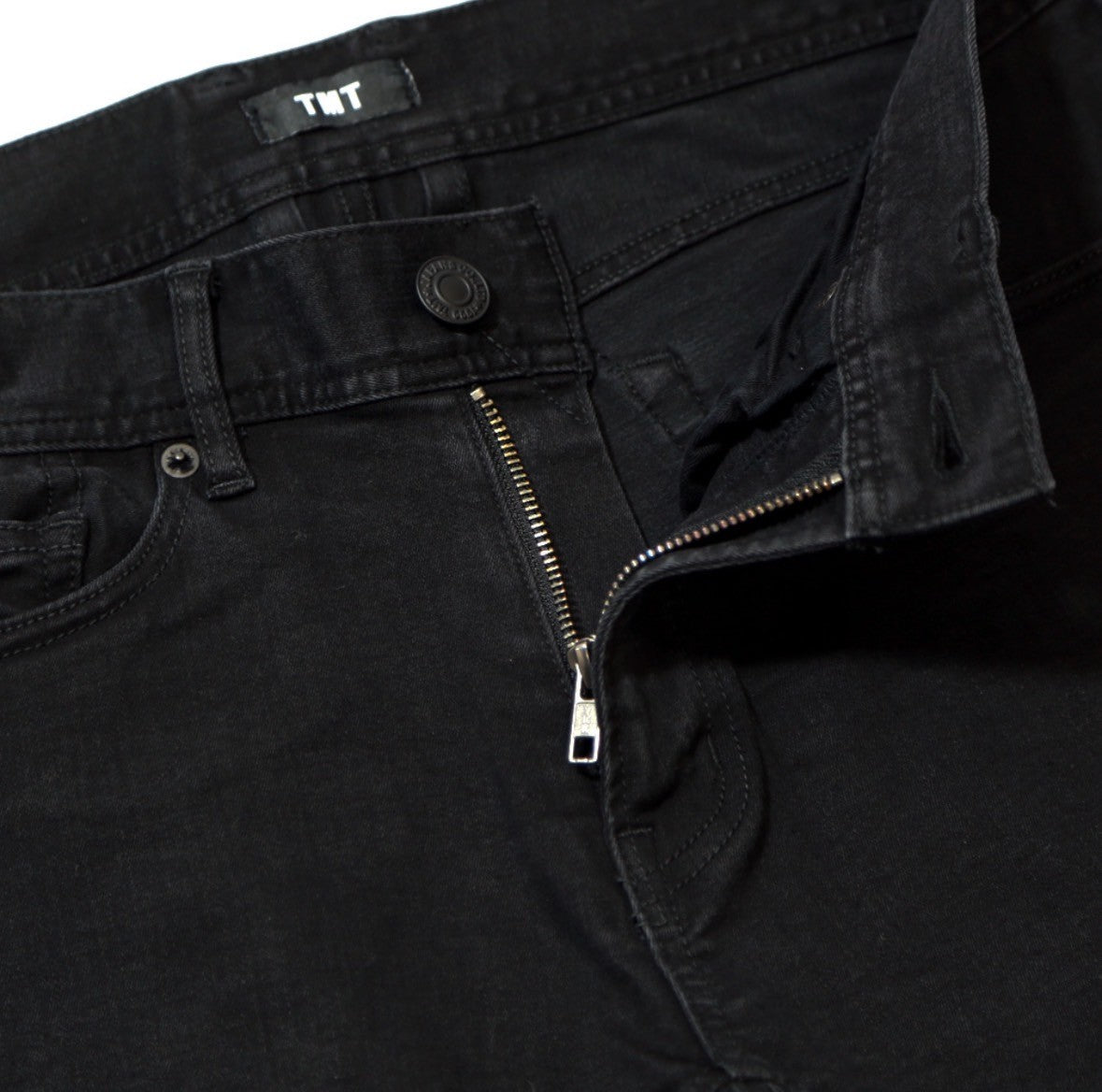 STRETCH COMFY DENIM 5P SKINNY SLIM FIT #BLACK