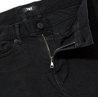 STRETCH COMFY DENIM 5P SKINNY SLIM FIT #BLACK
