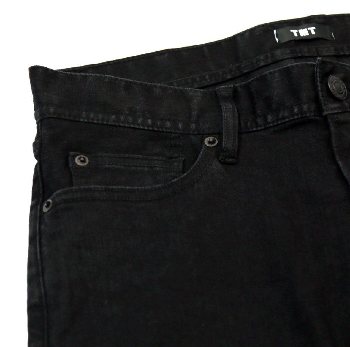 STRETCH COMFY DENIM 5P SKINNY SLIM FIT #BLACK