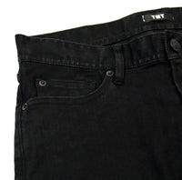 STRETCH COMFY DENIM 5P SKINNY SLIM FIT #BLACK