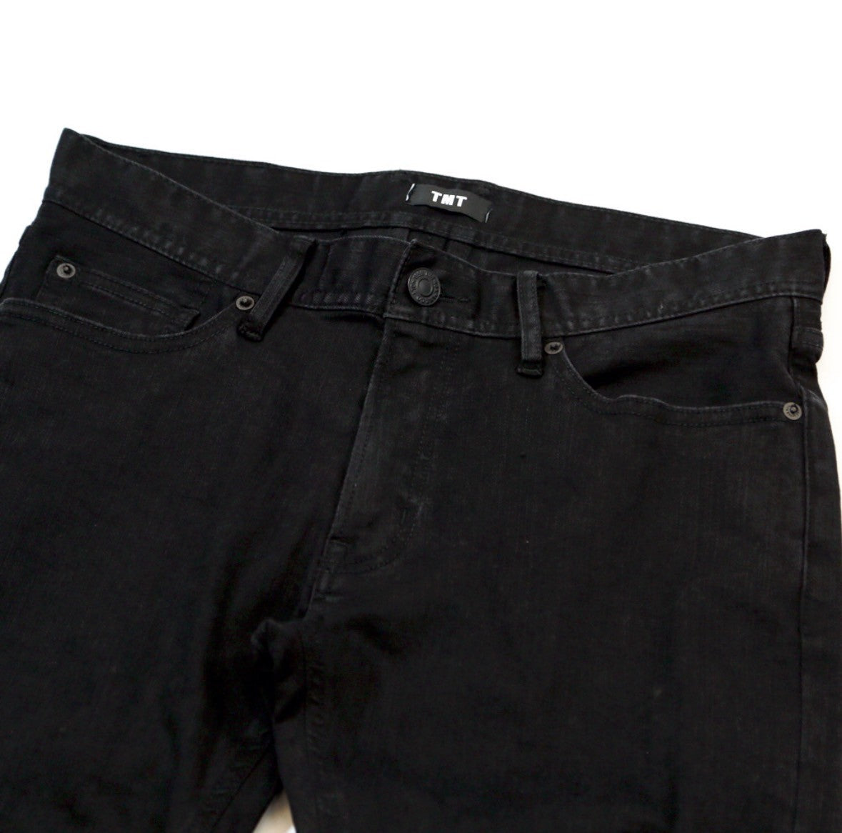 STRETCH COMFY DENIM 5P SKINNY SLIM FIT #BLACK