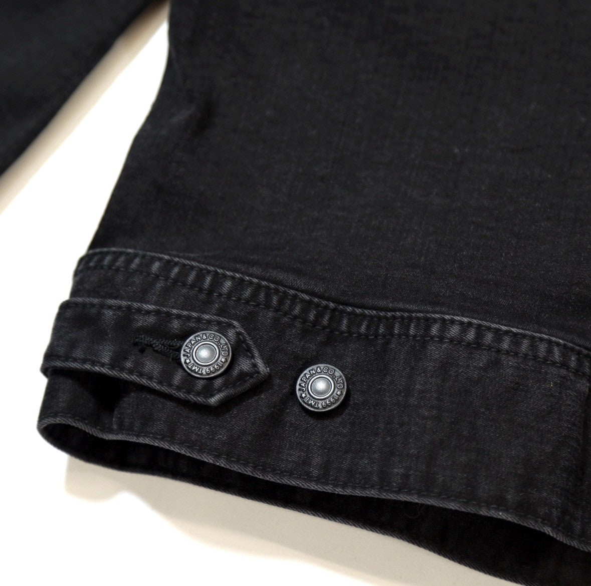 STRETCH COMFY DENIM JACKET #BLACK