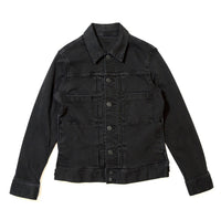 STRETCH COMFY DENIM JACKET #BLACK