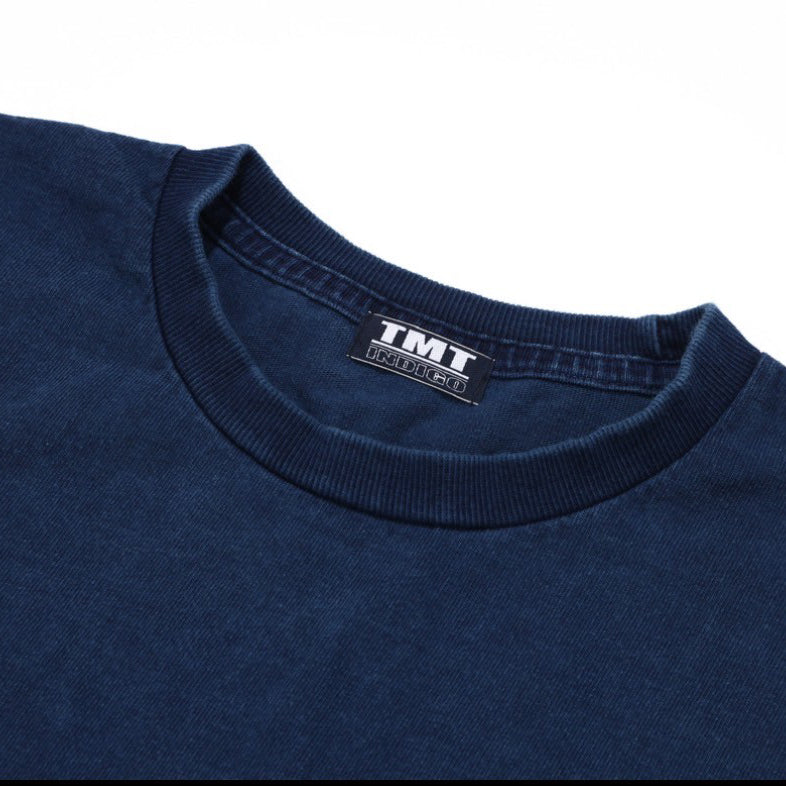 INDIGO COTTON JERSEY S/S TEE
