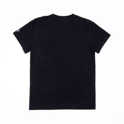 BLACK COTTON JERSEY S/S TEE