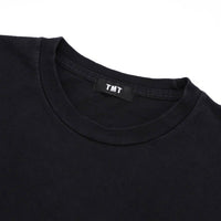 BLACK COTTON JERSEY S/S TEE