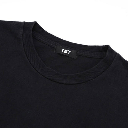 BLACK COTTON JERSEY S/S TEE