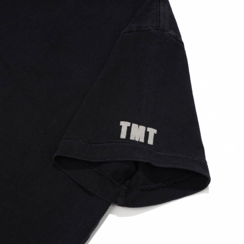 BLACK COTTON JERSEY S/S TEE