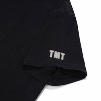 BLACK COTTON JERSEY S/S TEE