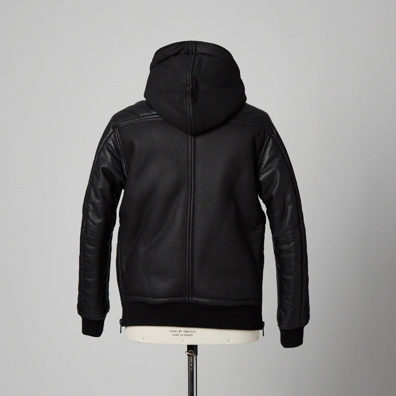 【期間限定販売】Turkish Lamb Nappa & Greek Baby Lamb Mouton Combination Bomber Jacket