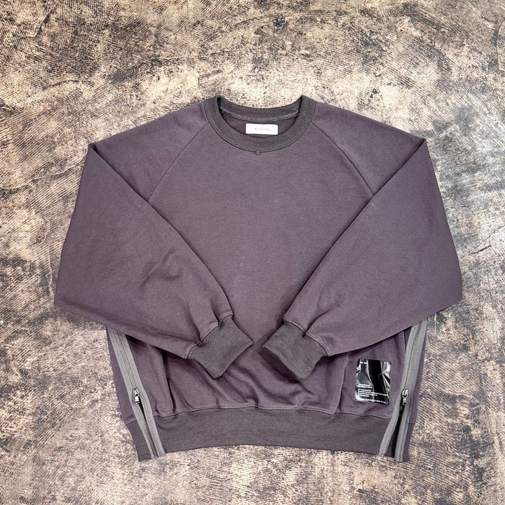 THE BAR x WIZZARD SIDE ZIP SWEAT #CHARCOAL