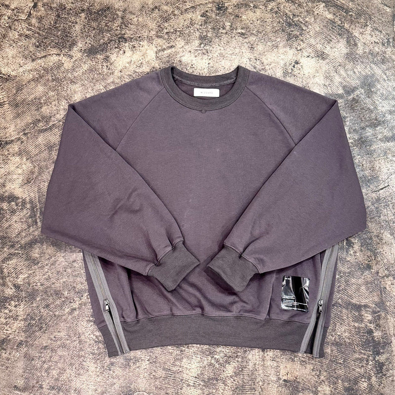 THE BAR x WIZZARD PRINT SIDE ZIP SWEAT "THE BAR LOGO" #CHARCOAL