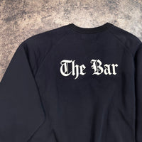 THE BAR x WIZZARD PRINT SIDE ZIP SWEAT "THE BAR LOGO" #BLACK