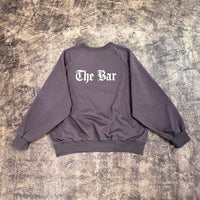 THE BAR x WIZZARD PRINT SIDE ZIP SWEAT "THE BAR LOGO" #CHARCOAL