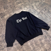 THE BAR x WIZZARD PRINT SIDE ZIP SWEAT "THE BAR LOGO" #BLACK