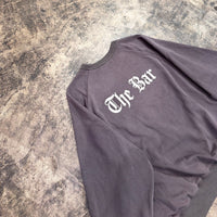 THE BAR x WIZZARD PRINT SIDE ZIP SWEAT "THE BAR LOGO" #CHARCOAL