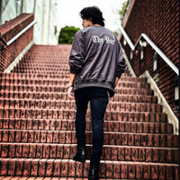 THE BAR x WIZZARD PRINT SIDE ZIP SWEAT "THE BAR LOGO" #CHARCOAL