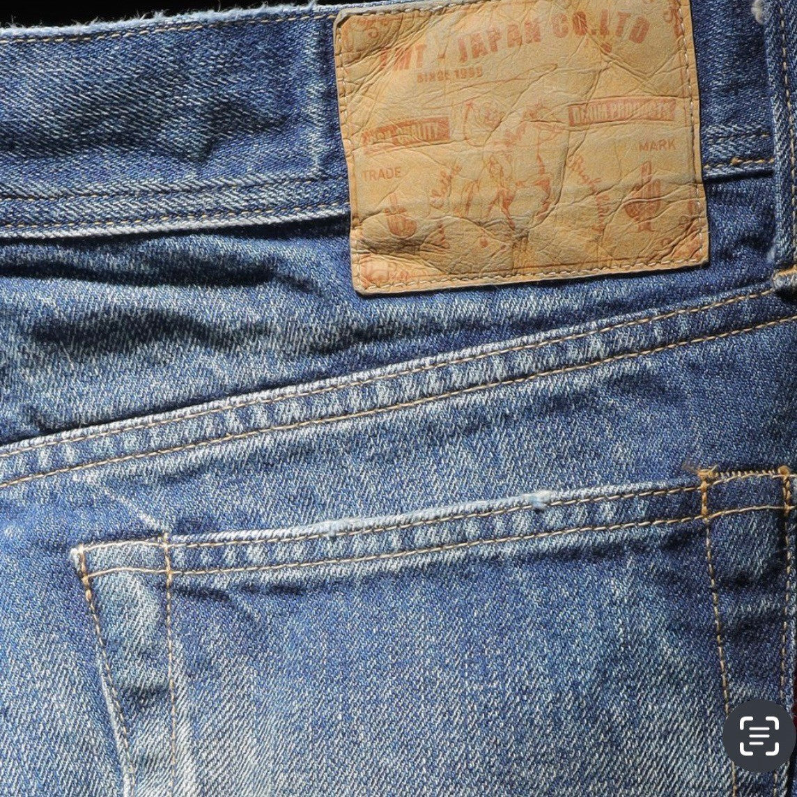 【HQ DENIM】 5P TAPERED(vintage processing.)