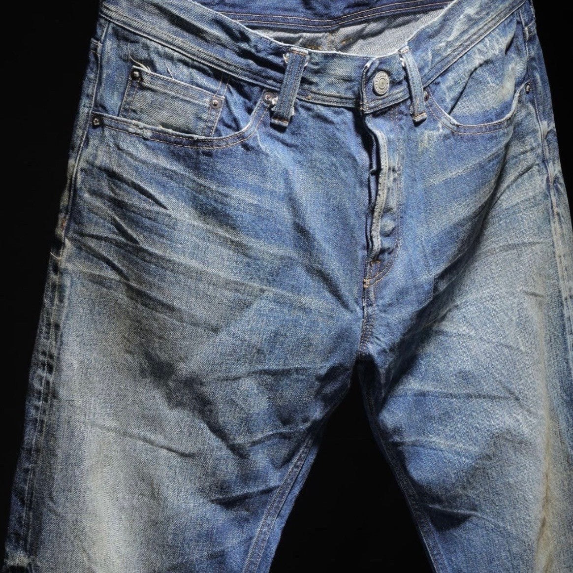【HQ DENIM】 5P TAPERED(vintage processing.)