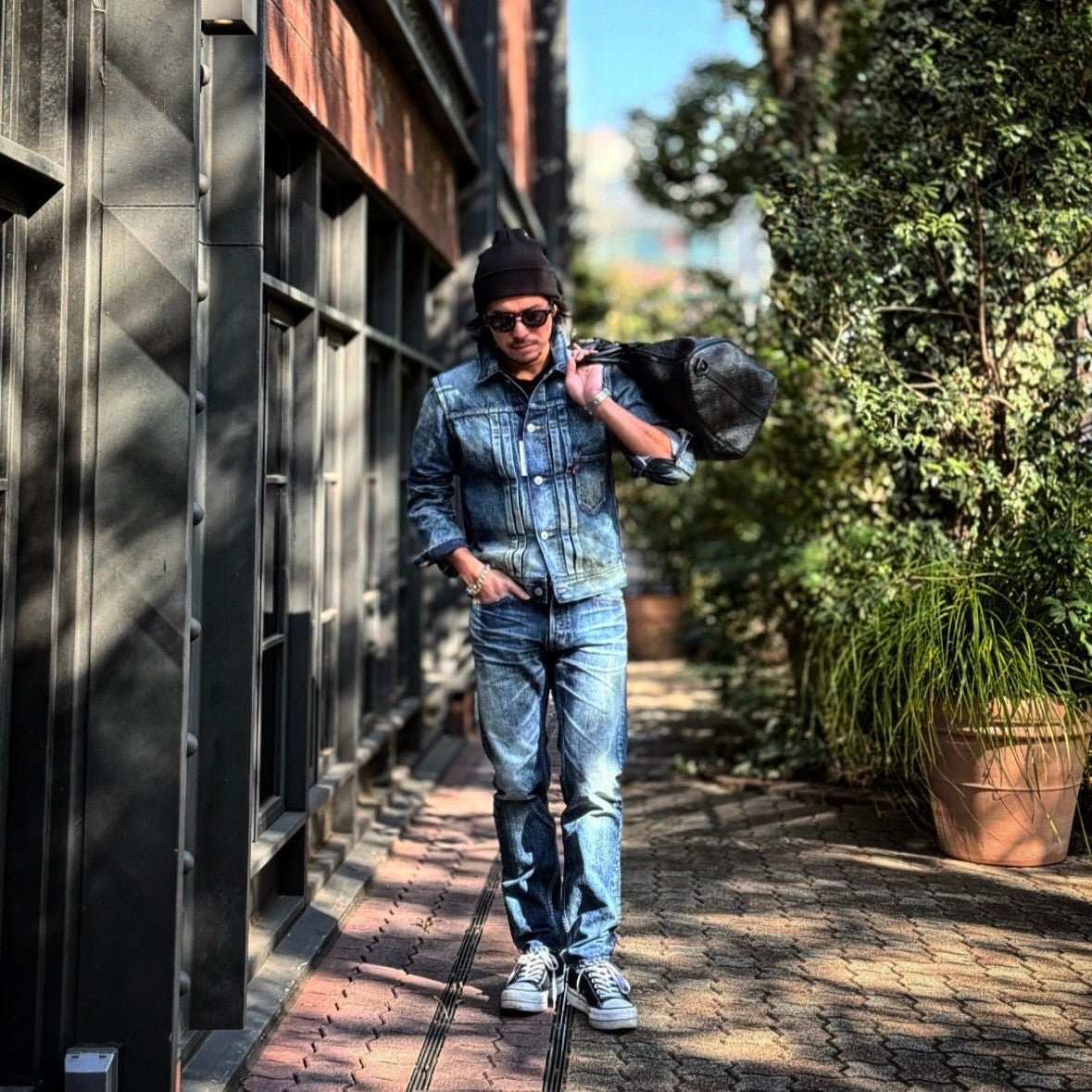 【HQ DENIM】TRUCKER JACKET(vintage processing.)