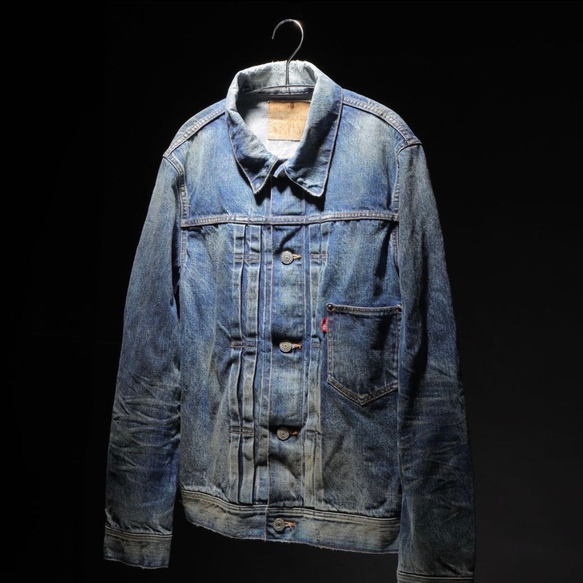 【HQ DENIM】TRUCKER JACKET(vintage processing.)