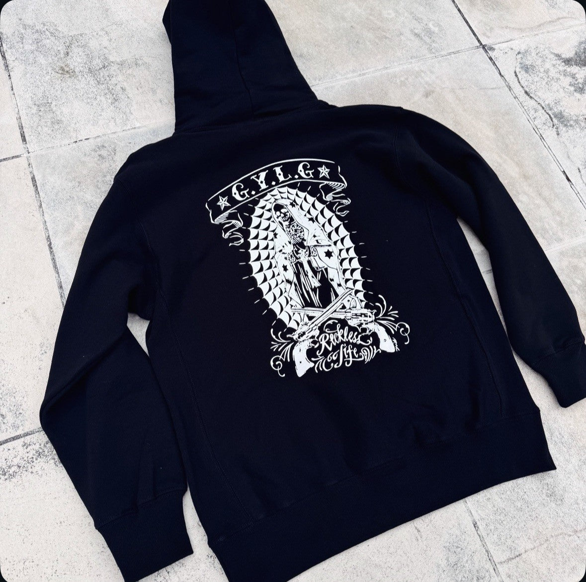 【THE BAR限定販売】別注L/S 12oz Fleece Lined Sweat W-ZIP Hoodie