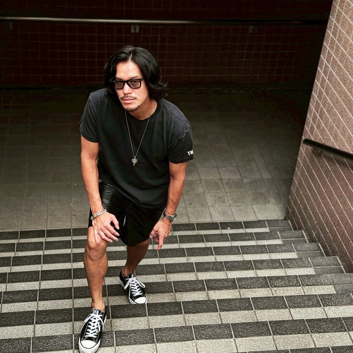 【THE BAR別注】DRY COTTON S/S TEE BLACK