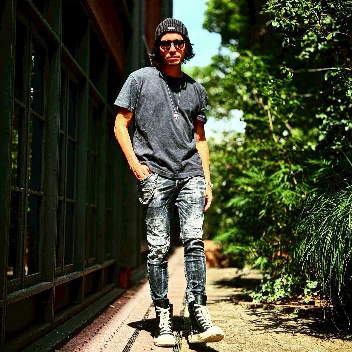 【THE BAR別注】DRY COTTON S/S TEE BLACK