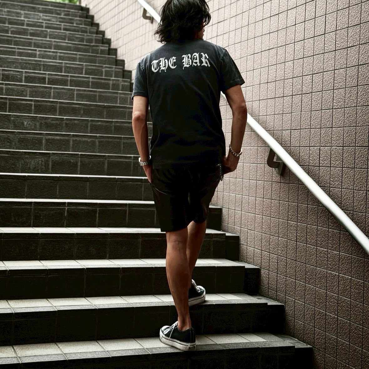 【THE BAR別注】DRY COTTON S/S TEE BLACK