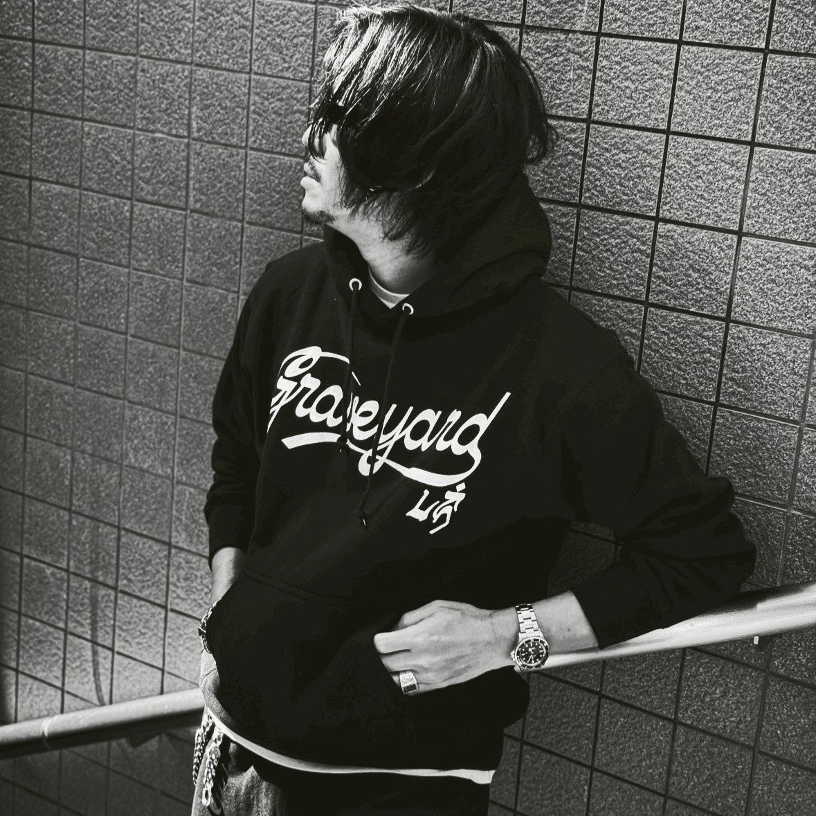 【THE BAR限定販売】別注L/S 12oz Fleece Lined Sweat Hoodie