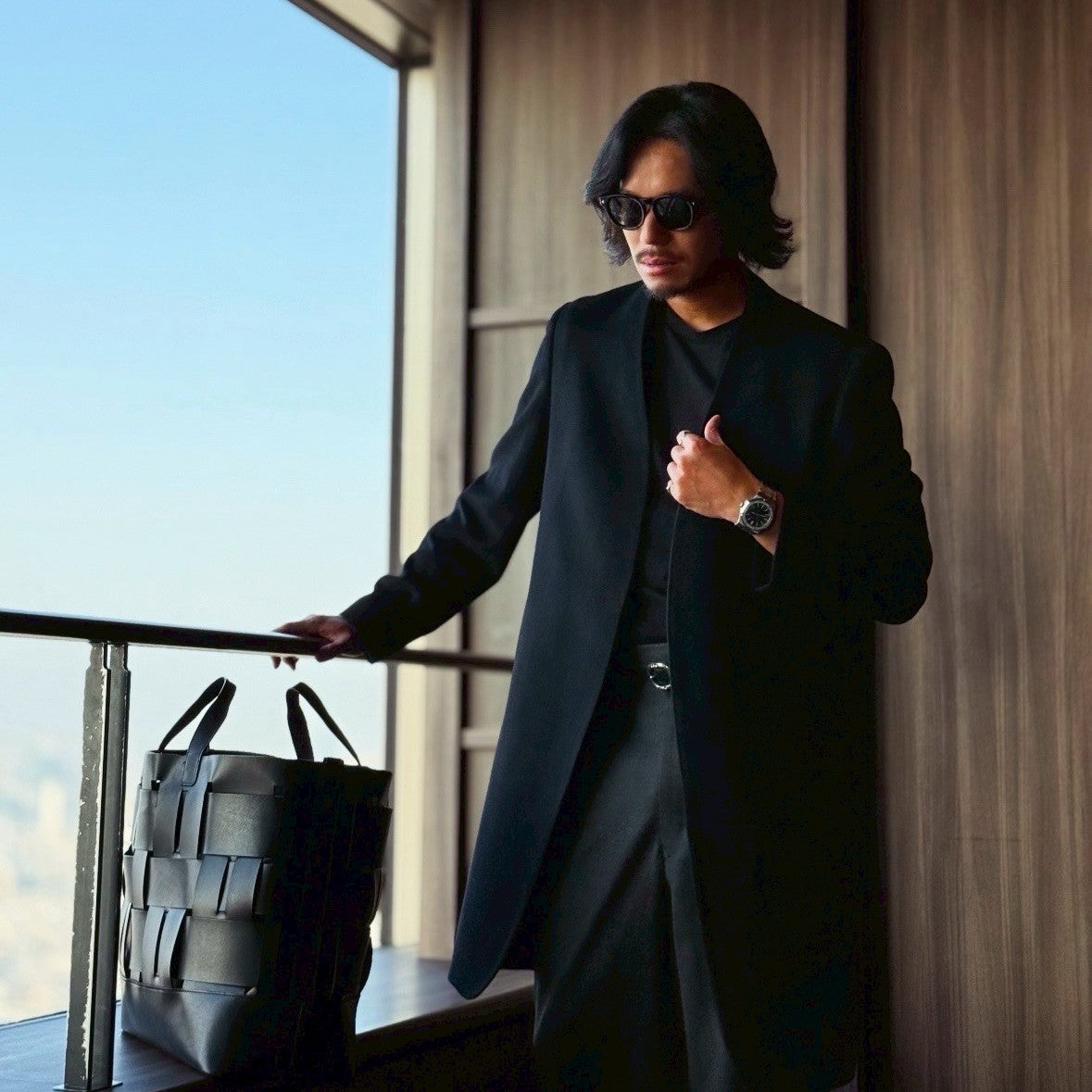 BLIND FOLD別注ワイドパンツ「GLIDE」 ダークグレー – THE BAR