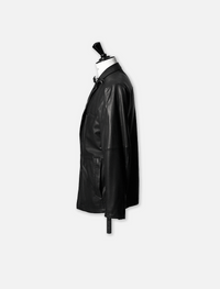 Notched Lapel Jacket with Lapel Pin